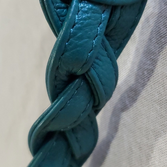 Anuschka purple blue nwot butterfly shoulder bag - Picture 7 of 9